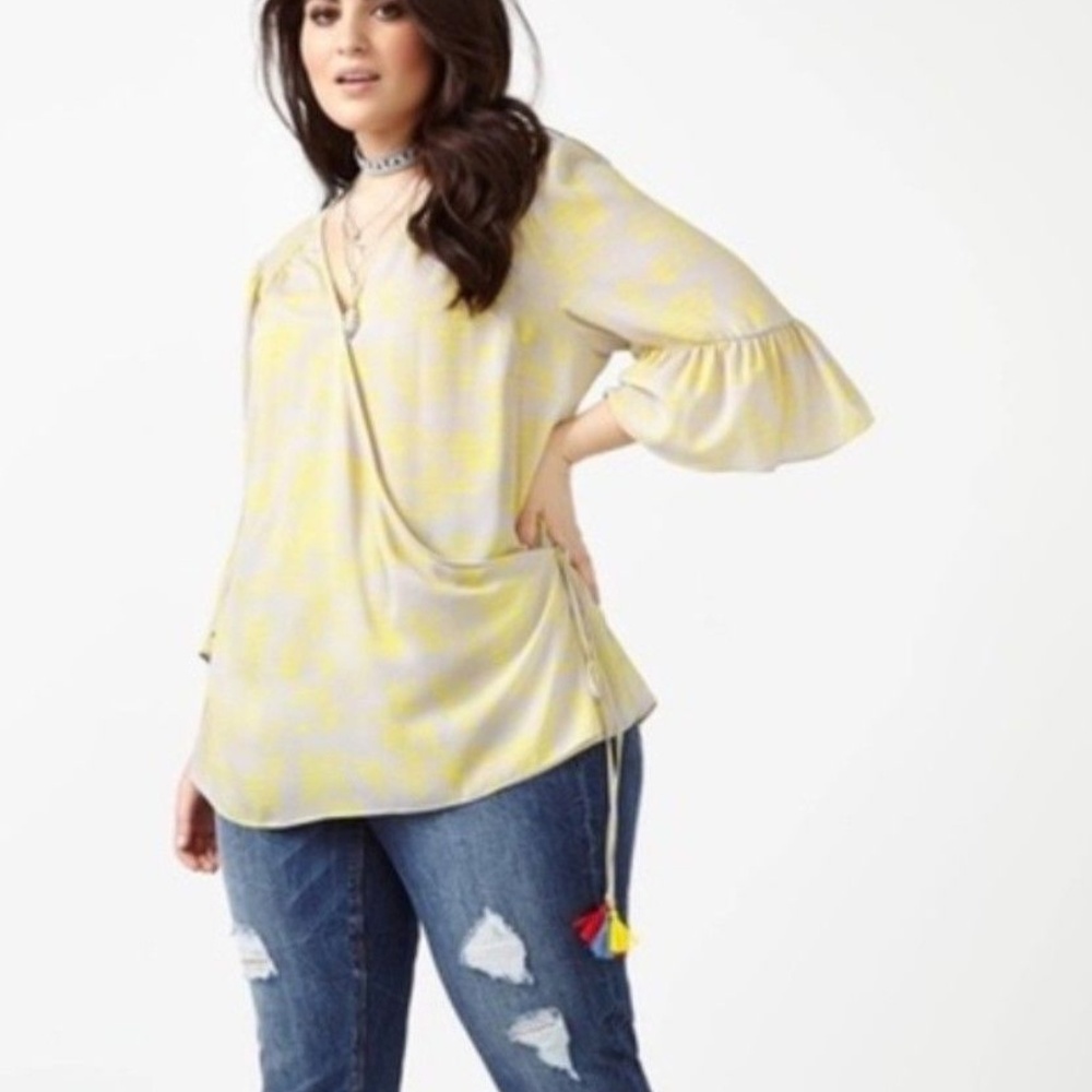 COPY - NWT Melissa McCarthy Seven7 Wrap Blouse